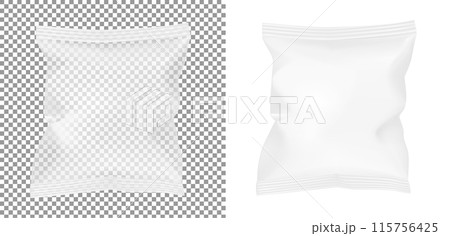 Transparent packaging for snacks, food, chips, sugar and spices Transparent packaging for snacks, food, chips, sugar and spices 115756425