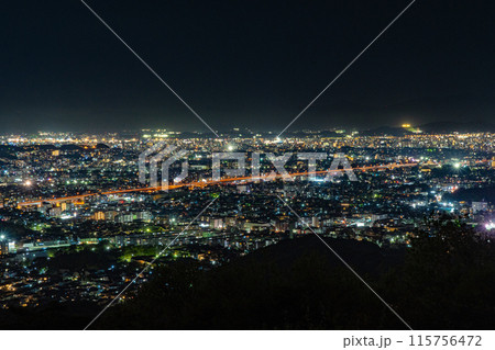 油山片江展望台から見る福岡市の夜景 115756472