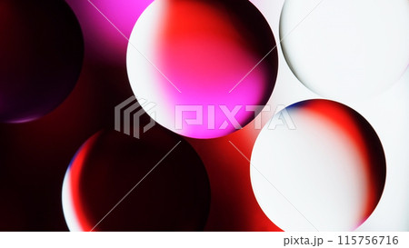 Top view of macro abstract photography of oil droplet on underexpose pink gradient background for use as background, illustration or copy space Top view of macro abstract photography of oil droplet on underexpose pink gradient background for use as background, illustration or copy space 115756716
