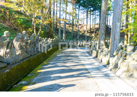 雲辺寺の五百羅漢の風景 115756833