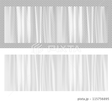 White transparent plastic wrapper 115756895