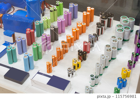 Various lithium rechargeable battery cells 115756981