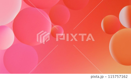 macrophotography of oil and water on gradient pink to orange abstract background macrophotography of oil and water on gradient pink to orange abstract background 115757162
