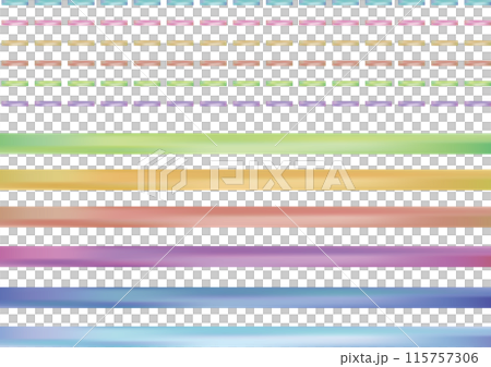 水彩風格淡彩線集 水彩風格淡彩線集 115757306
