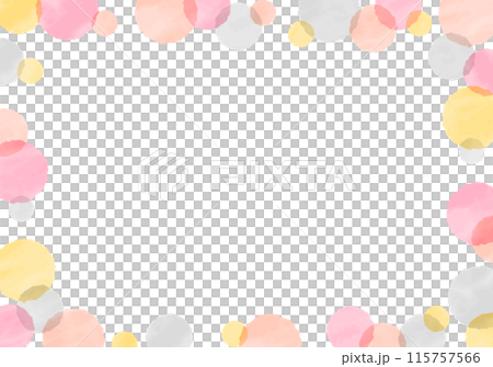 Watercolor-style vector frame: polka dots Watercolor-style vector frame: polka dots 115757566