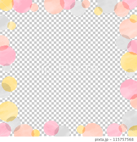 Watercolor-style vector frame: polka dots Watercolor-style vector frame: polka dots 115757568