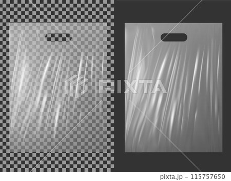 Transparent plastic shopping bag Transparent plastic shopping bag 115757650