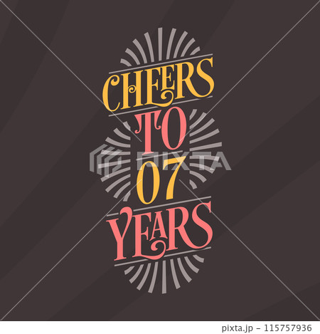 Cheers to 7 years, 7th birthday celebration 115757936