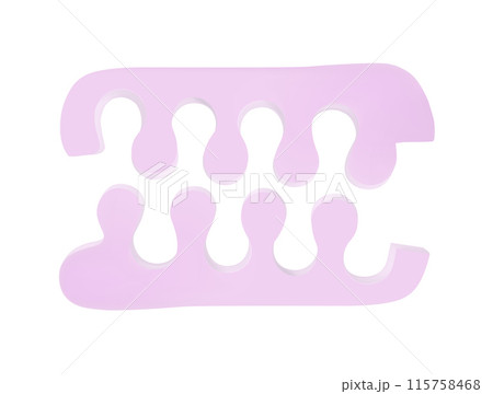 Pedicure separators. Realistic 3d image Pedicure separators. Realistic 3d image 115758468