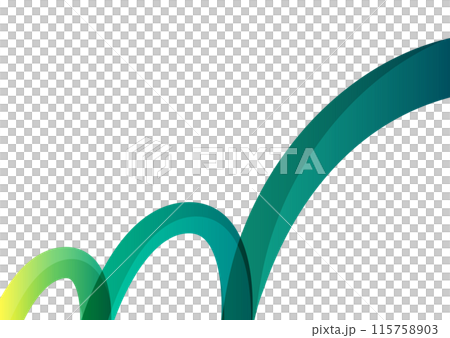 成長、3ステップのデザイン素材、緑 115758903