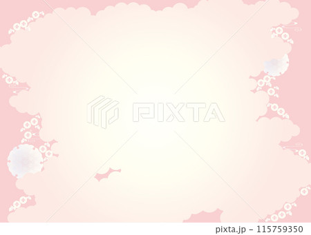 背景素材-和柄朝顔2022-45ベク 115759350