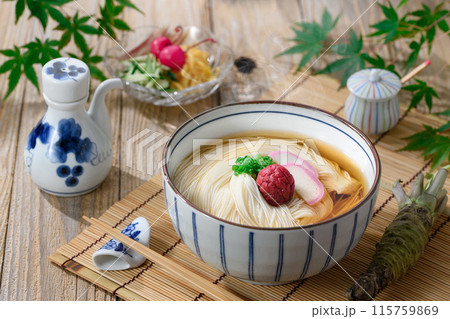 さっぱりとして美味しい にゅうめん 115759869