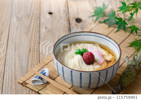 さっぱりとして美味しい にゅうめん さっぱりとして美味しい にゅうめん 115759901