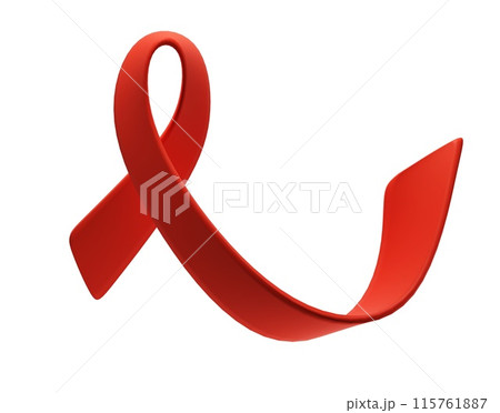 World AIDS Day on December 1. 3d red ribbon. Aids Awareness icon design for poster, banner, t-shirt illustration World AIDS Day on December 1. 3d red ribbon. Aids Awareness icon design for poster, banner, t-shirt illustration 115761887