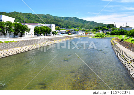 城前橋／天竜川より下流方向を望む(長野県辰野町)【2024.6】 115762372