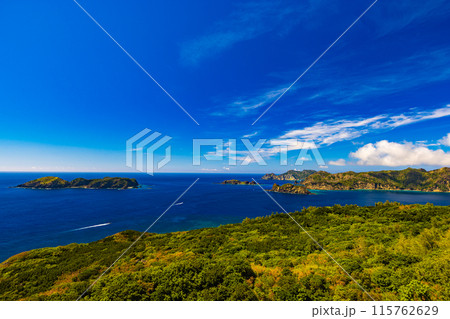 小笠原諸島・父島　三日月山展望台から望む絶景　 115762629