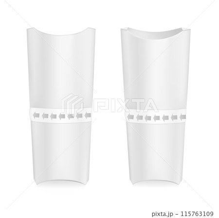 White cardboard packaging for sandwich 115763109