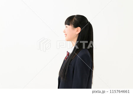 女子高生 制服 ポートレート 横顔 女子高生 制服 ポートレート 横顔 115764661