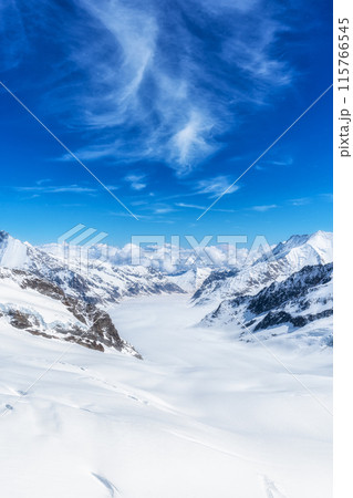 Aletsch glacier valley Jungfraujoch Aletsch glacier valley Jungfraujoch 115766545
