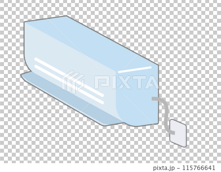 斜めから見た壁掛けエアコンのイラスト 115766641
