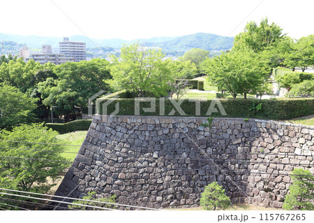 福山城(広島県 新幹線上りホームから撮影) 福山城(広島県 新幹線上りホームから撮影) 115767265
