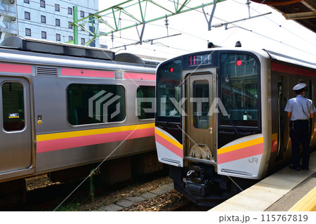 JR東日本越後線寺泊駅から吉田駅までの車窓風景(2022年夏) 115767819