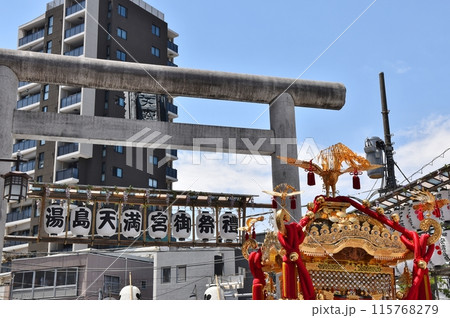 湯島天神例大祭の神輿渡御　東京 115768279