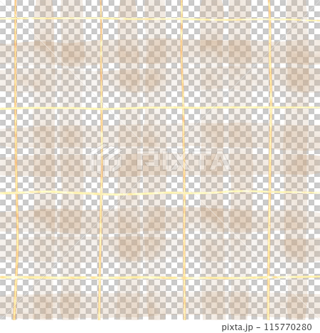 Gold Brown Beige Plaid Gingham Check Hand Drawn Background Overlay 115770280