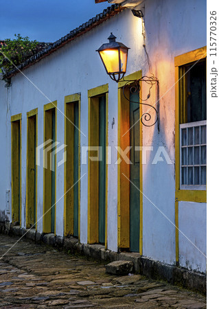 Dusk in the historic city of Paraty 115770326