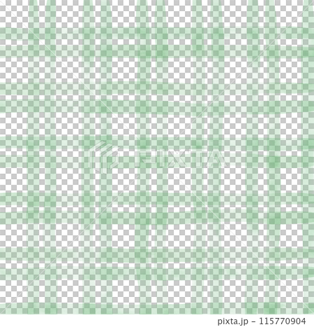 Green Plaid Gingham Check Hand Drawn Background Overlay 115770904