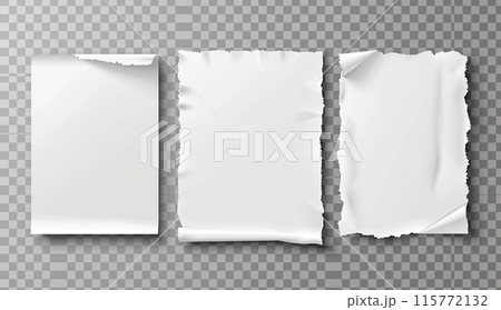 Three white business cards stacked on black surface 115772132