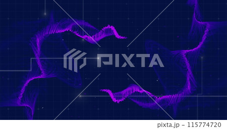 Image of unique abstract design with futuristic graphics, copy space 115774720