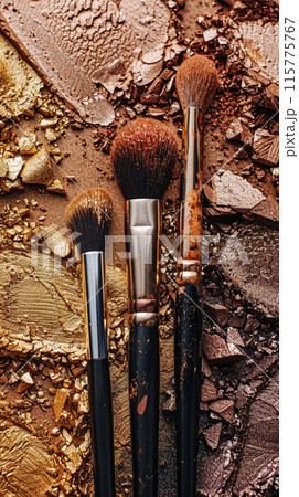 Make-up cosmetic product, beauty products and cosmetics swatch sample flatlay, various makeup brand tools as glamour fashion night out background idea Make-up cosmetic product, beauty products and cosmetics swatch sample flatlay, various makeup brand tools as glamour fashion night out background idea 115775767