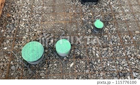 新築の外構 水道と浄化槽工事 新築の外構 水道と浄化槽工事 115776100