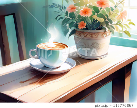 コーヒータイムです一杯いかがですか？【AI生成画像】 115776867