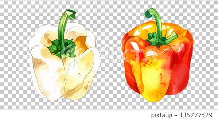 辣椒粉生成 AI 的水彩插圖 115777329