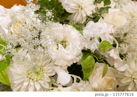 純白イメージでまとめた装飾装花 白 純白イメージでまとめた装飾装花 白 115777618