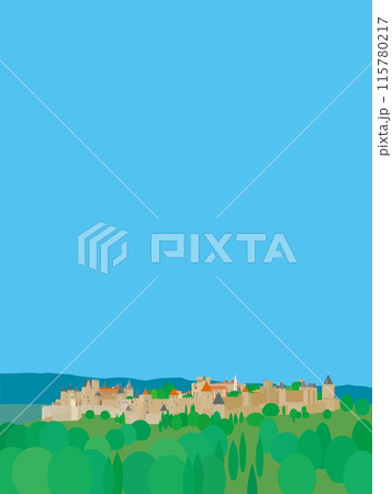 カルカッソンヌ　carcassonne　フランス　france 115780217
