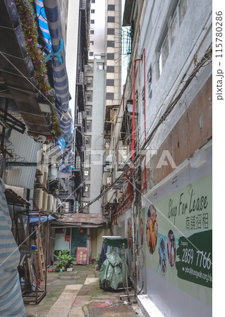June 16 2024 Hong Kong Stone Slab Street aka Pottinger Stree June 16 2024 Hong Kong Stone Slab Street aka Pottinger Stree 115780286