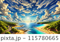 夏の晴れ空 115780665