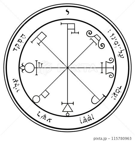 ソロモンの惑星護符　土星6 115780963