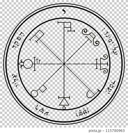 ソロモンの惑星護符　土星6 115780963