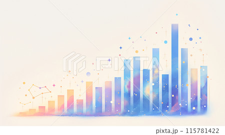 グラフのイラスト グラフのイラスト 115781422