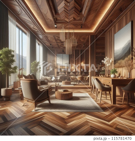 dining room with a large dining area 115781470