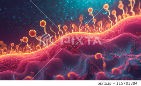 CG背景イラスト バイオテクノロジーのイメージイラスト CG背景イラスト バイオテクノロジーのイメージイラスト 115781884