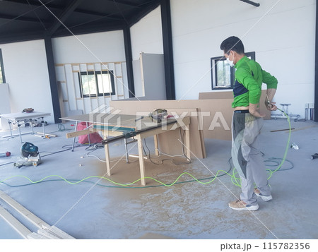 installation of a new apartment installation of a new apartment 115782356