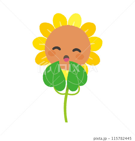 かわいいひまわり　キャラクター　喜び 115782445
