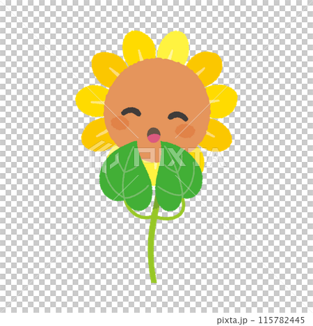 かわいいひまわり　キャラクター　喜び 115782445