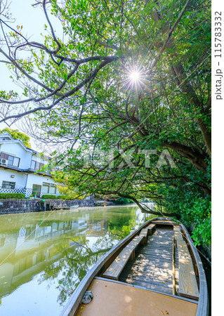 初夏の柳川の風景　福岡県柳川市 115783332