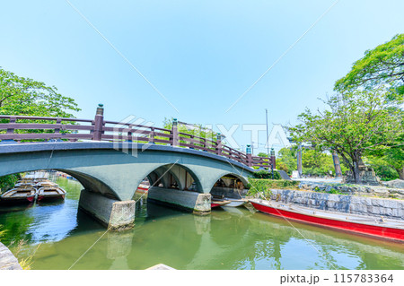 初夏の欄干橋　福岡県柳川市 115783364